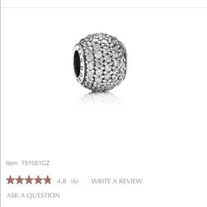 Pandora Pavé Lights charm, silver